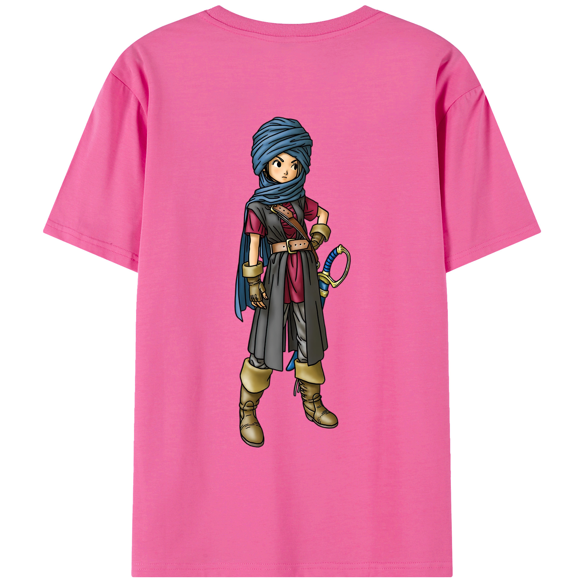（画像用） ドラゴンクエスト Doragon Kuesuto Dragon Quest レディース半袖Tシャツ(バックプリント)